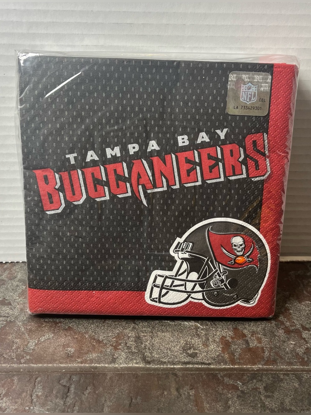 (2 Packs) Amscan NFL Tampa Bay Buccaneers Team Napkins 36 ct- 2 ply